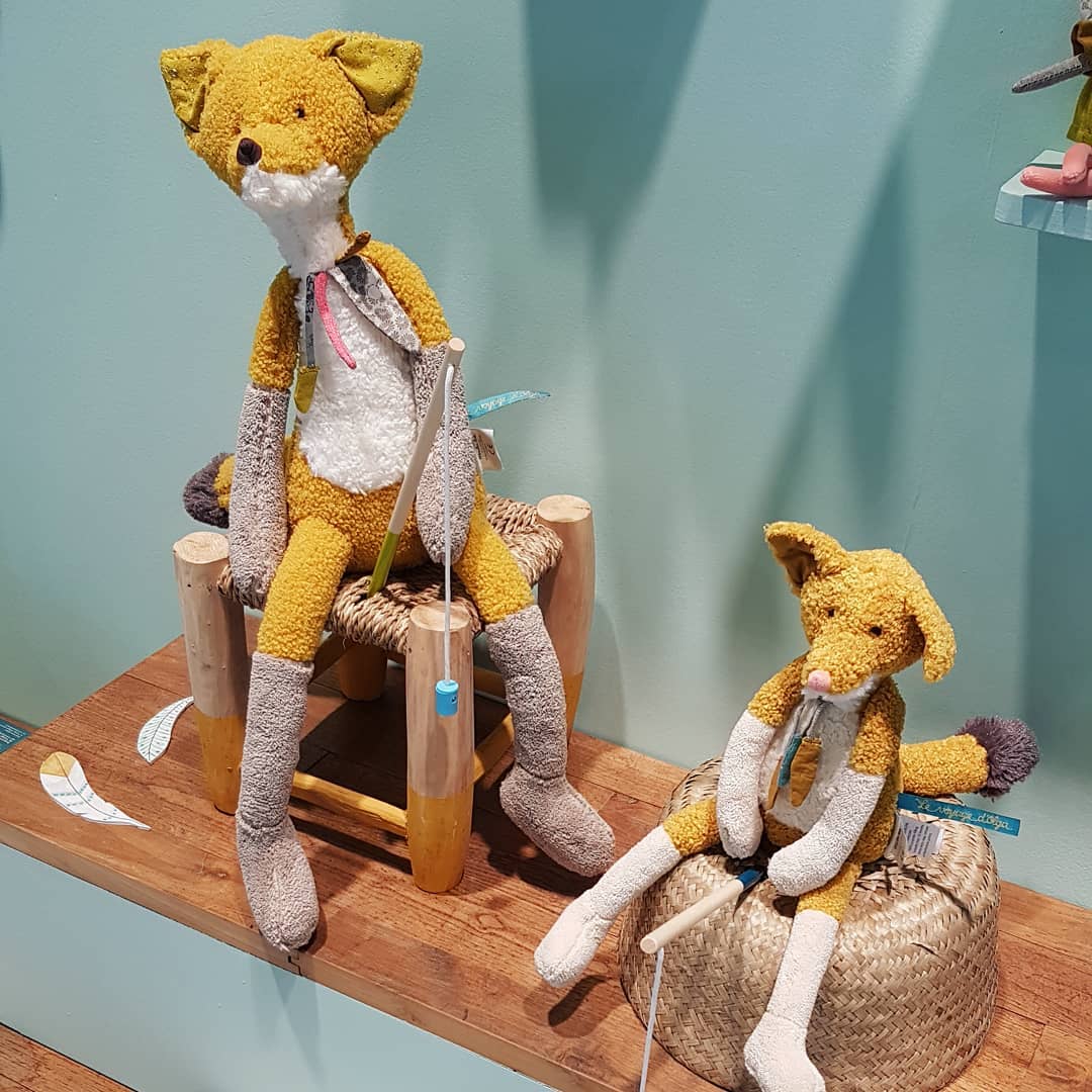 Moulin Roty, Chaussette rebane, suur Kaisukad ja kaltsunukud - HellyK - Kvaliteetsed lasteriided, villariided, barefoot jalatsid