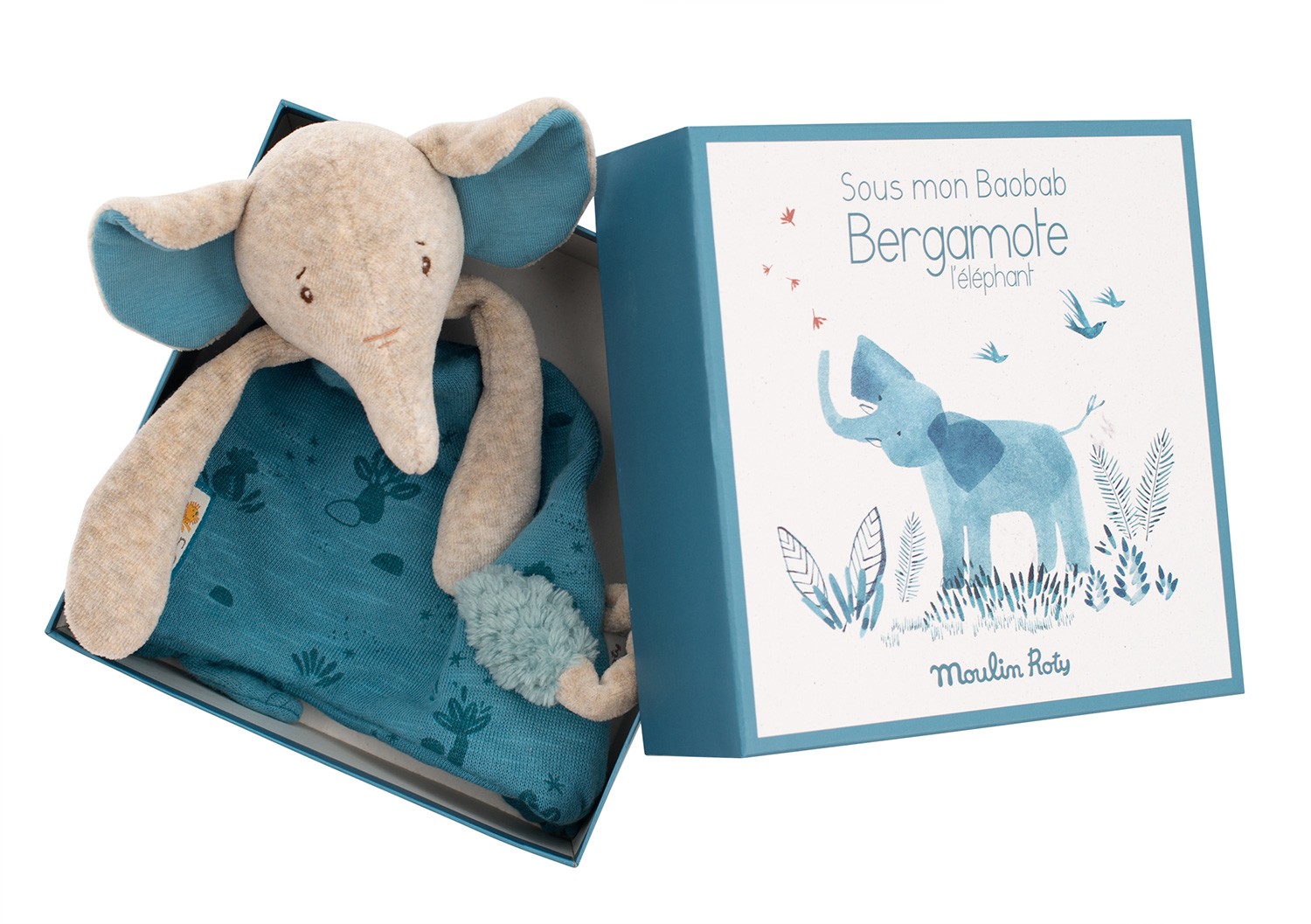 Moulin Roty, Kaisurätt, Elevant Bergamote Mänguasjad - HellyK - Kvaliteetsed lasteriided, villariided, barefoot jalatsid