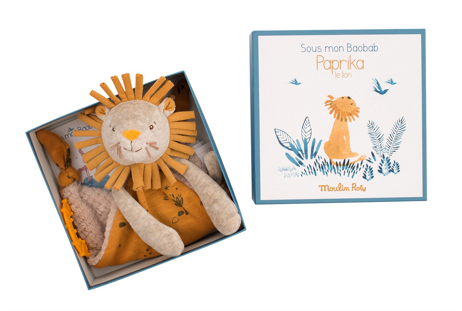 Moulin Roty, Kaisurätt, Lõvi Paprika Mänguasjad - HellyK - Kvaliteetsed lasteriided, villariided, barefoot jalatsid