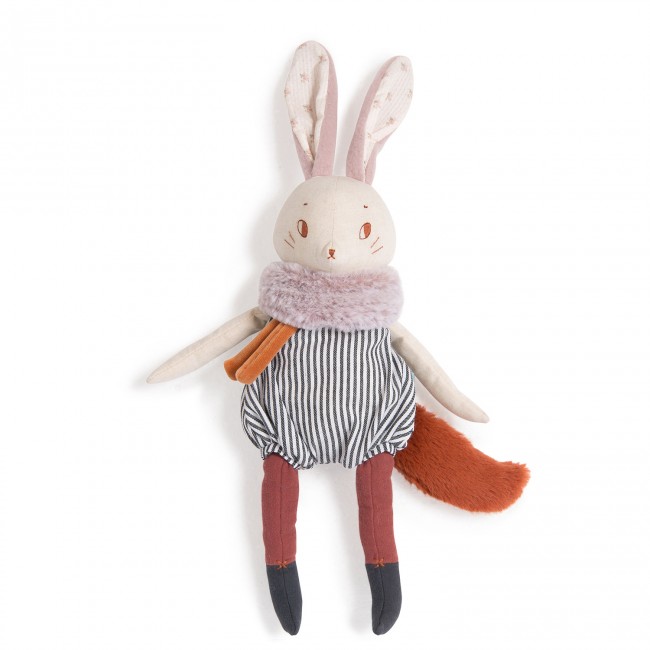 Moulin Roty, Suur jänes Plume Kaisukad ja kaltsunukud - HellyK - Kvaliteetsed lasteriided, villariided, barefoot jalatsid
