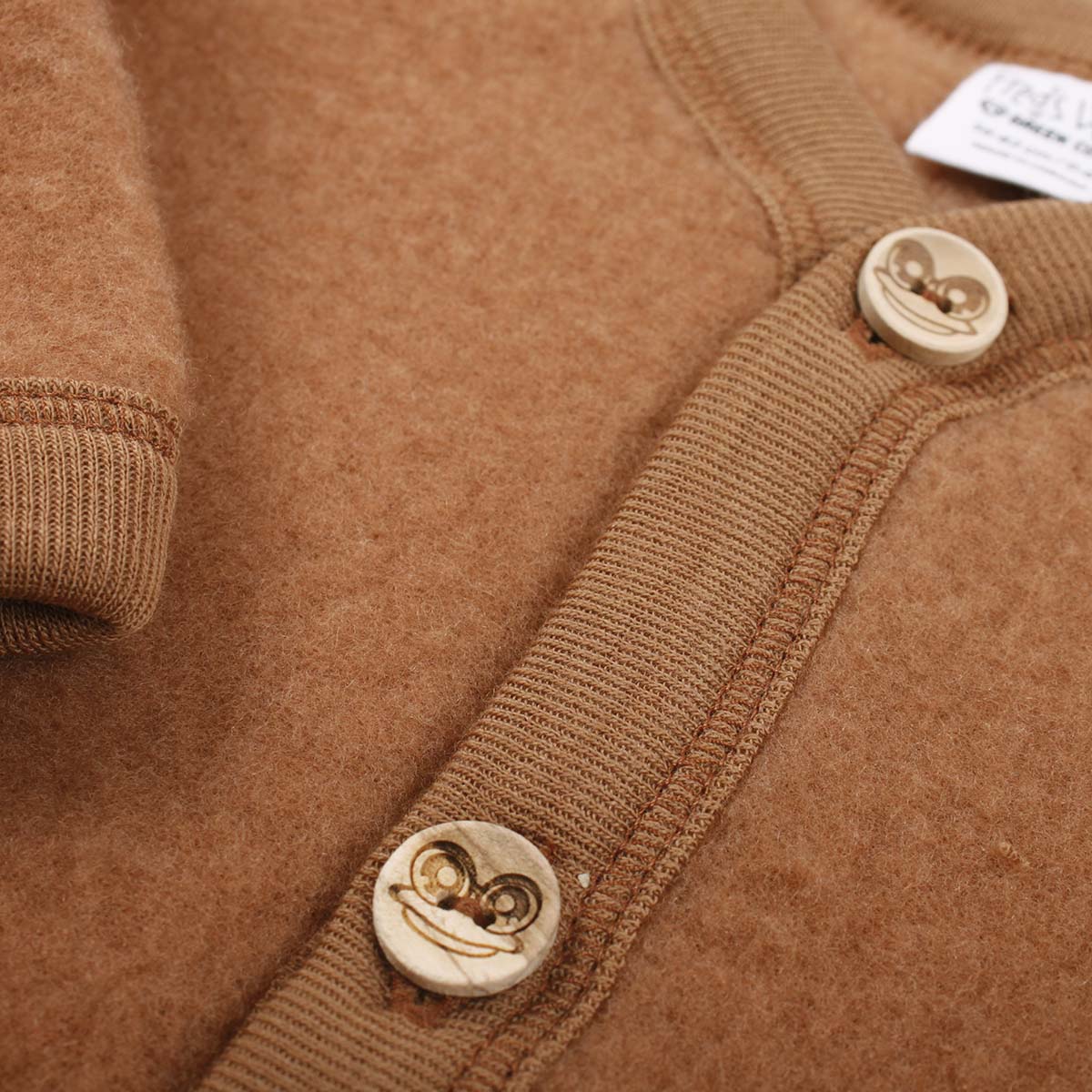 Fred´s World Wool fleece jacket baby, Almond Green Cotton - HellyK - Kvaliteetsed lasteriided, villariided, barefoot jalatsid
