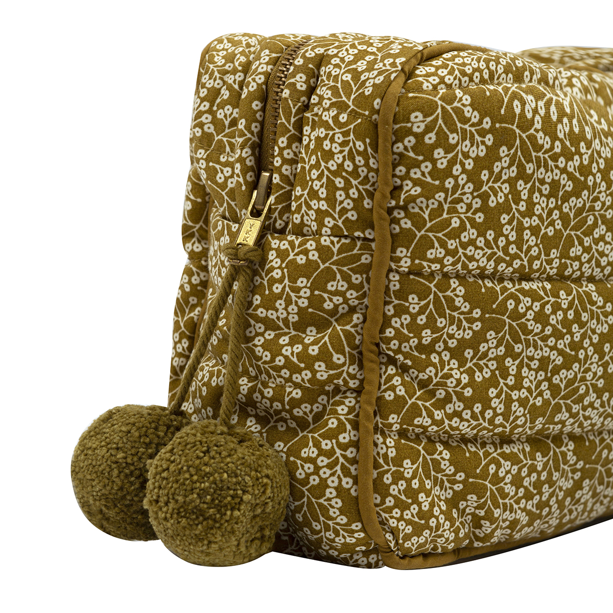 Organisaator/kosmeetikakott Petit Fleur Green Cotton - HellyK - Kvaliteetsed lasteriided, villariided, barefoot jalatsid