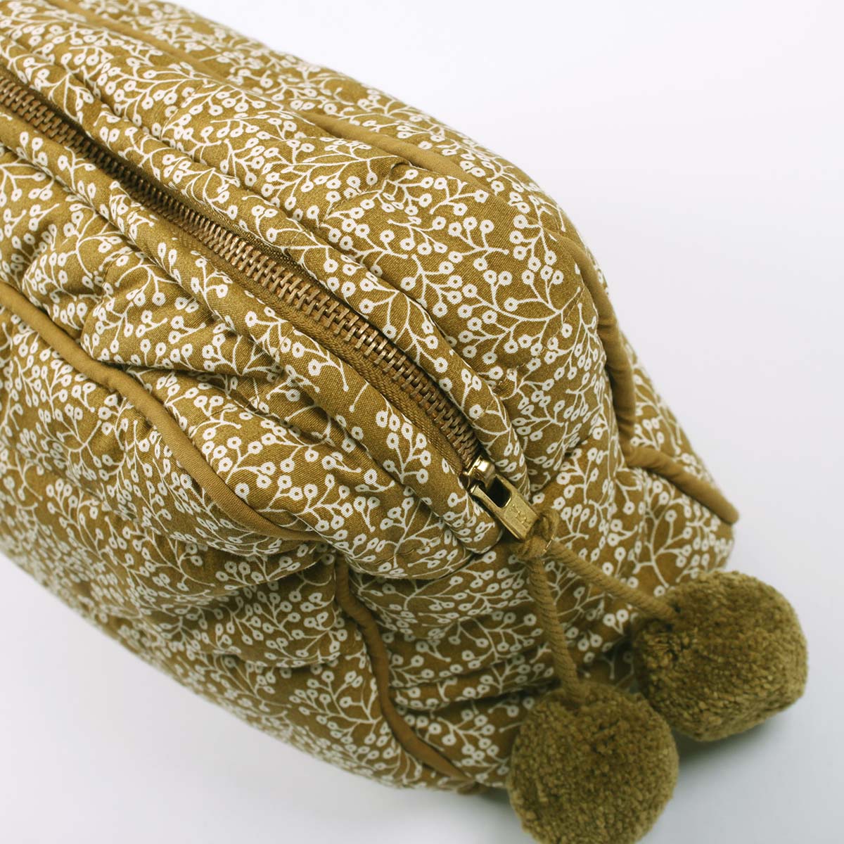 Organisaator/kosmeetikakott Petit Fleur Green Cotton - HellyK - Kvaliteetsed lasteriided, villariided, barefoot jalatsid