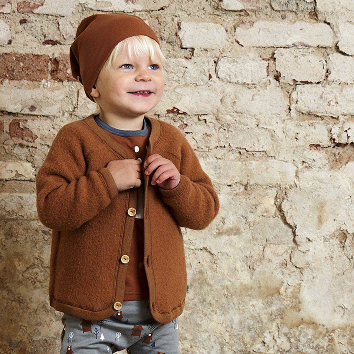Fred´s World Wool fleece jacket baby, Almond Green Cotton - HellyK - Kvaliteetsed lasteriided, villariided, barefoot jalatsid