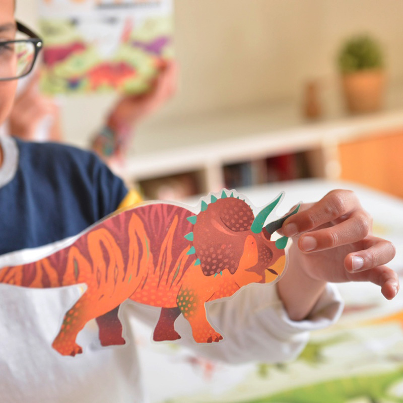Poppik poster ja kleepsud Discovery “Dinosaurused” Mänguasjad - HellyK - Kvaliteetsed lasteriided, villariided, barefoot jalatsid