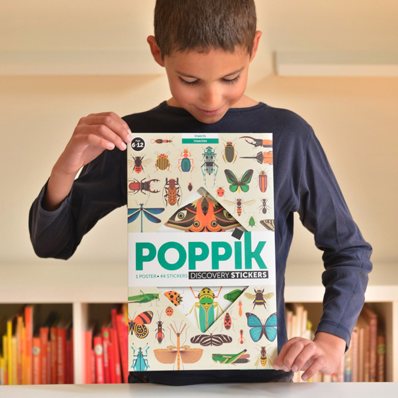 Poppik poster ja kleepsud Discovery “Putukad” Mänguasjad - HellyK - Kvaliteetsed lasteriided, villariided, barefoot jalatsid