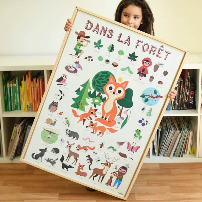 Poppik poster ja kleepsud Discovery “Metsas” Mänguasjad - HellyK - Kvaliteetsed lasteriided, villariided, barefoot jalatsid