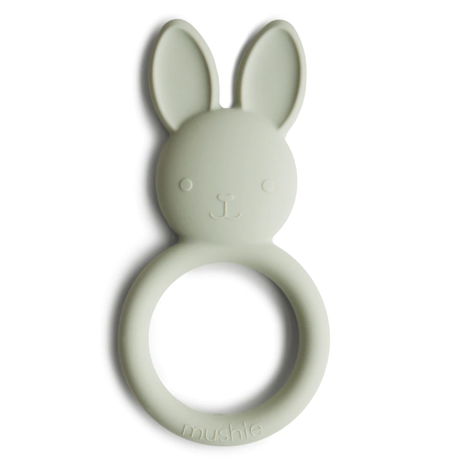 Mushie närimisrõngas Bunny, Sage Beebimänguasjad - HellyK - Kvaliteetsed lasteriided, villariided, barefoot jalatsid