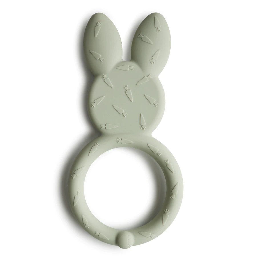 Mushie närimisrõngas Bunny, Sage Beebimänguasjad - HellyK - Kvaliteetsed lasteriided, villariided, barefoot jalatsid