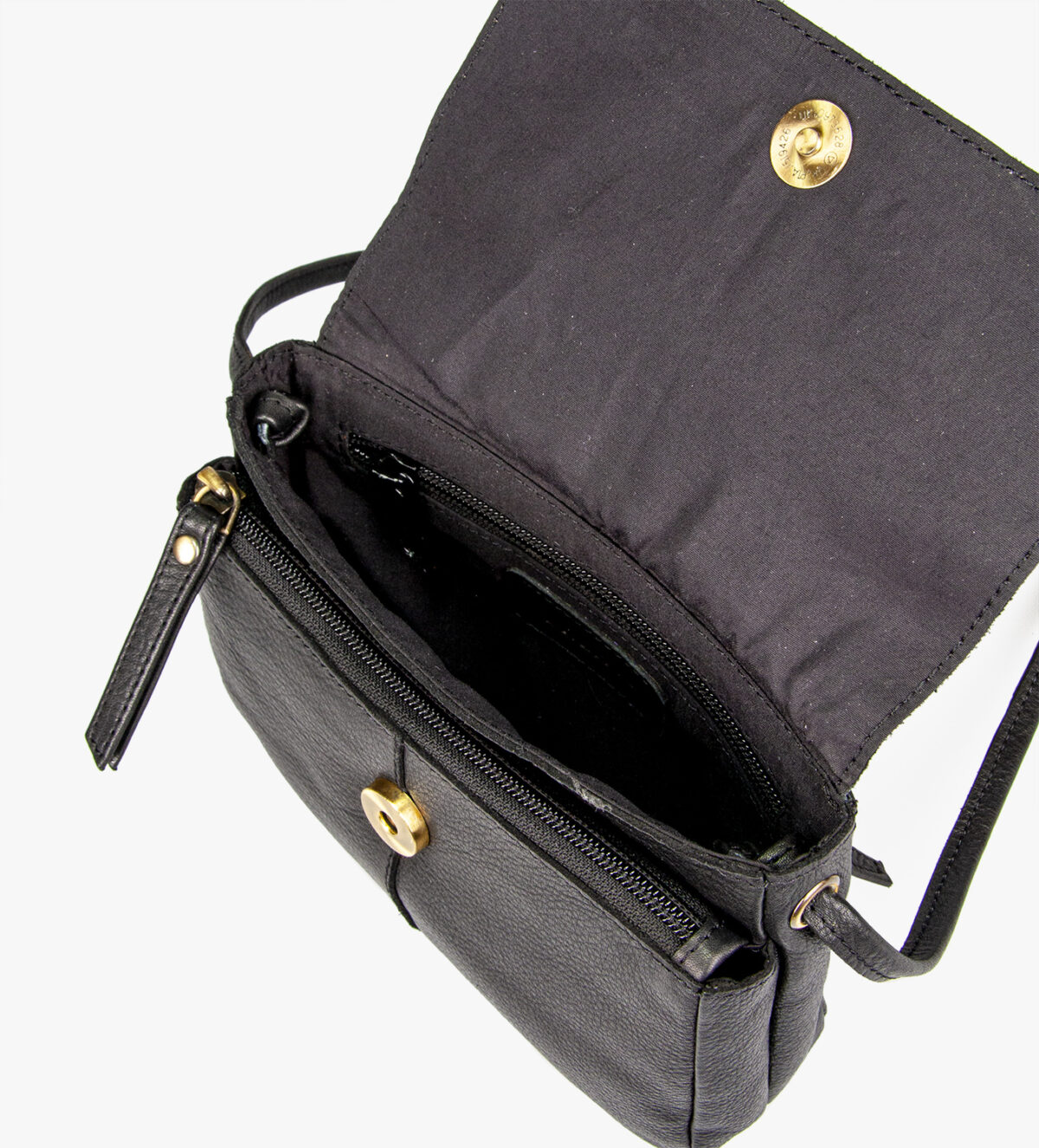 Treats nahast väike crossbody-kott Kristel Common Black Kotid ja rahakotid - HellyK - Kvaliteetsed lasteriided, villariided, barefoot jalatsid