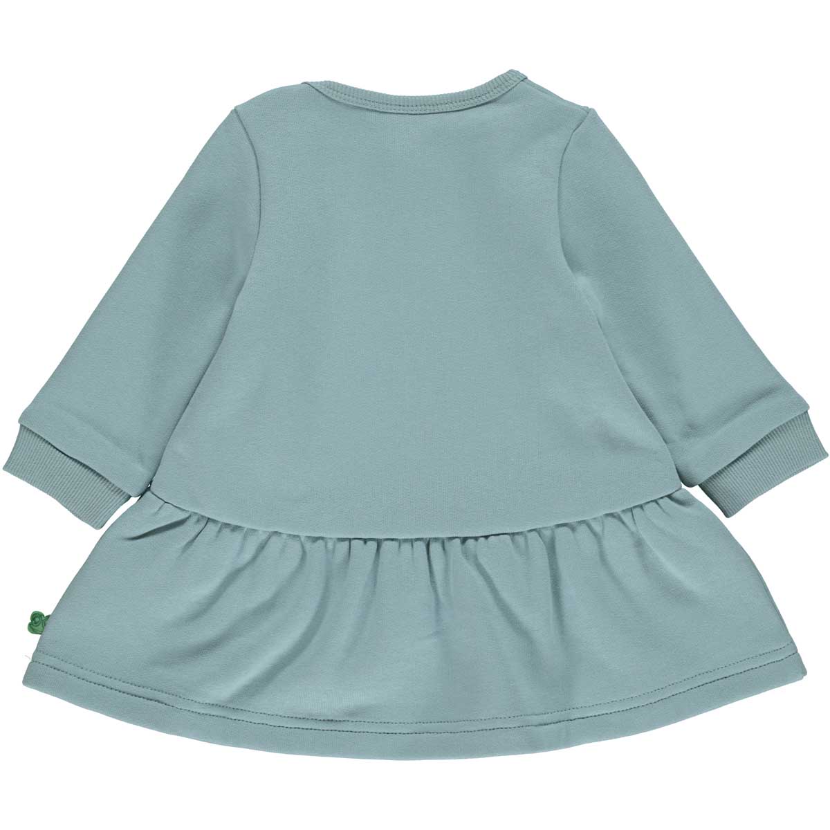 Fred’s World Rabbit sweat dress baby, Mineral Green Cotton - HellyK - Kvaliteetsed lasteriided, villariided, barefoot jalatsid