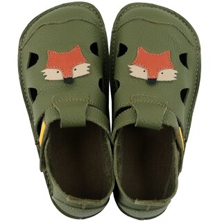 Tikki Nido nahast barefoot sandaalid Fox Tikki Nido nahast barefoot sandaalid Fox Laste barefoot jalatsid - HellyK - Kvaliteetsed lasteriided, villariided, barefoot jalatsid