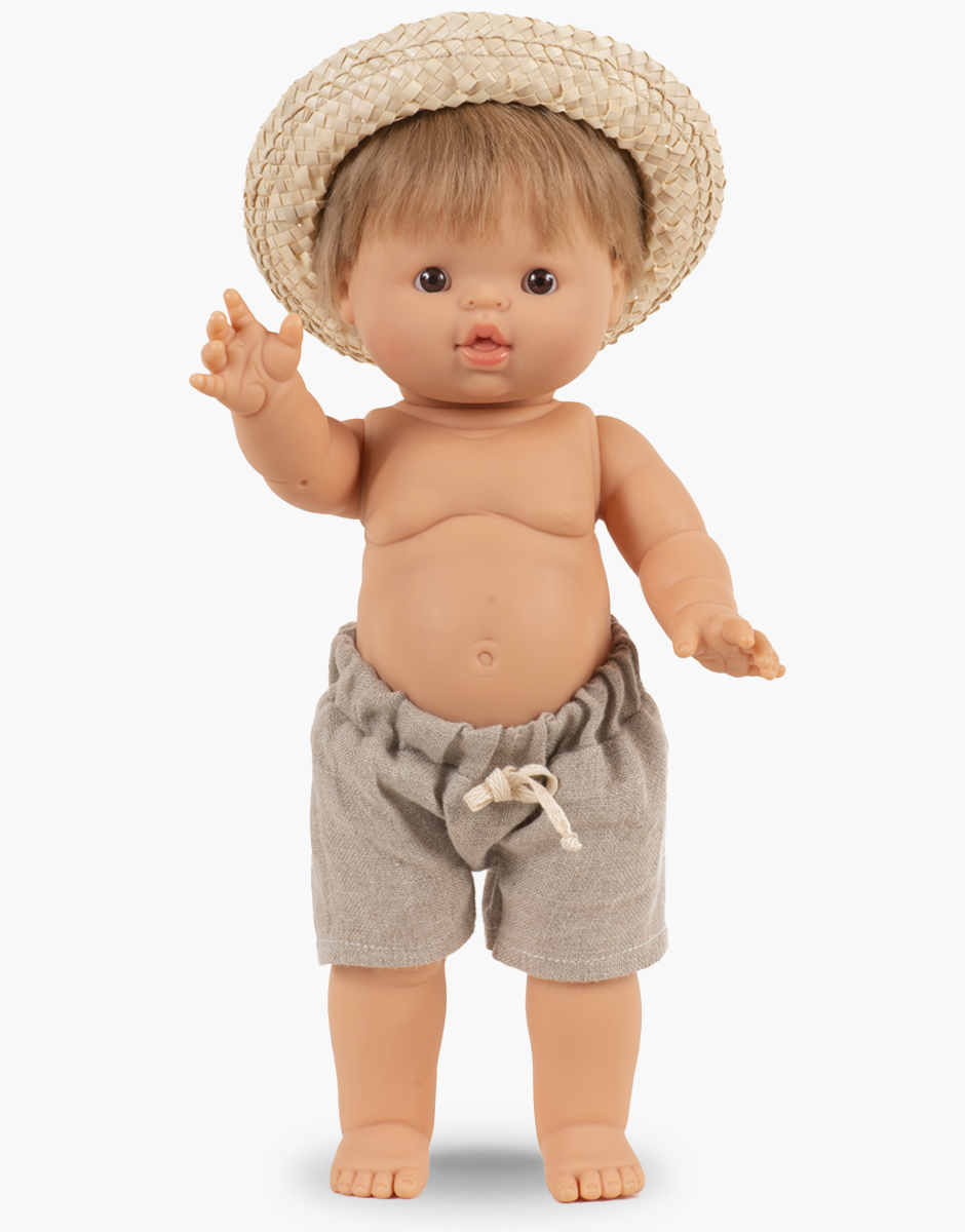 Minikane® 37cm nukk Archie, Marcel Linen komplektiga Mänguasjad - HellyK - Kvaliteetsed lasteriided, villariided, barefoot jalatsid