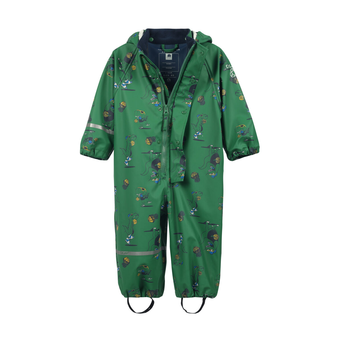 Celavi vihmakombe, Foliage Green Lasteriided - HellyK - Kvaliteetsed lasteriided, villariided, barefoot jalatsid