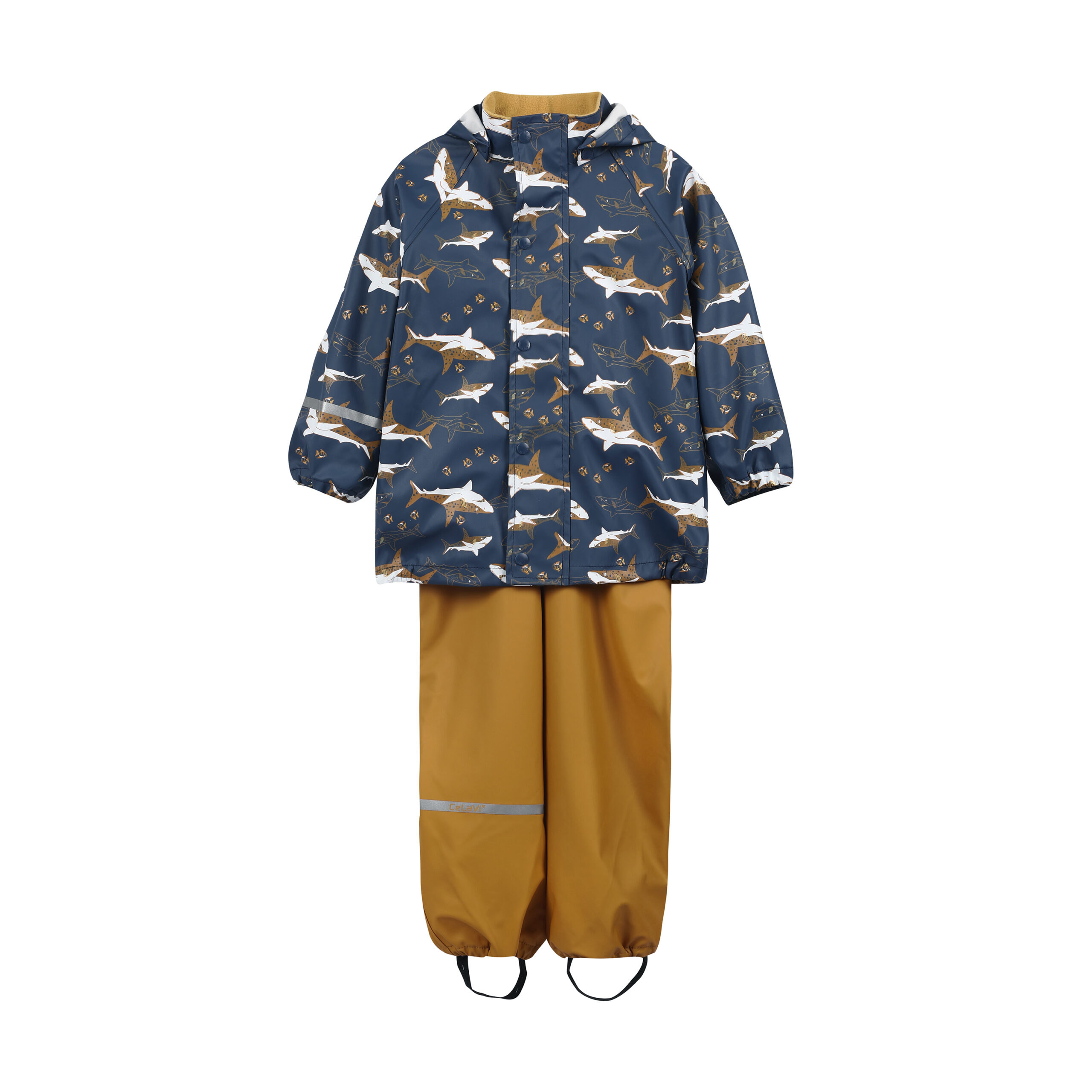 Celavi vihmakomplekt, Foliage Green Lasteriided - HellyK - Kvaliteetsed lasteriided, villariided, barefoot jalatsid