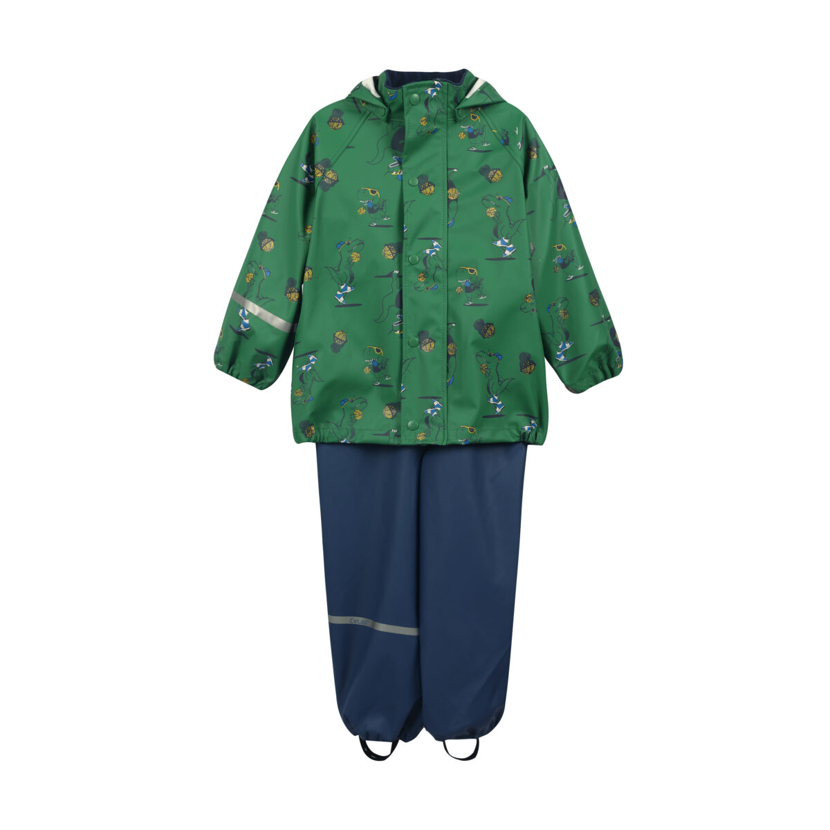 Celavi vihmakomplekt, Foliage Green Lasteriided - HellyK - Kvaliteetsed lasteriided, villariided, barefoot jalatsid
