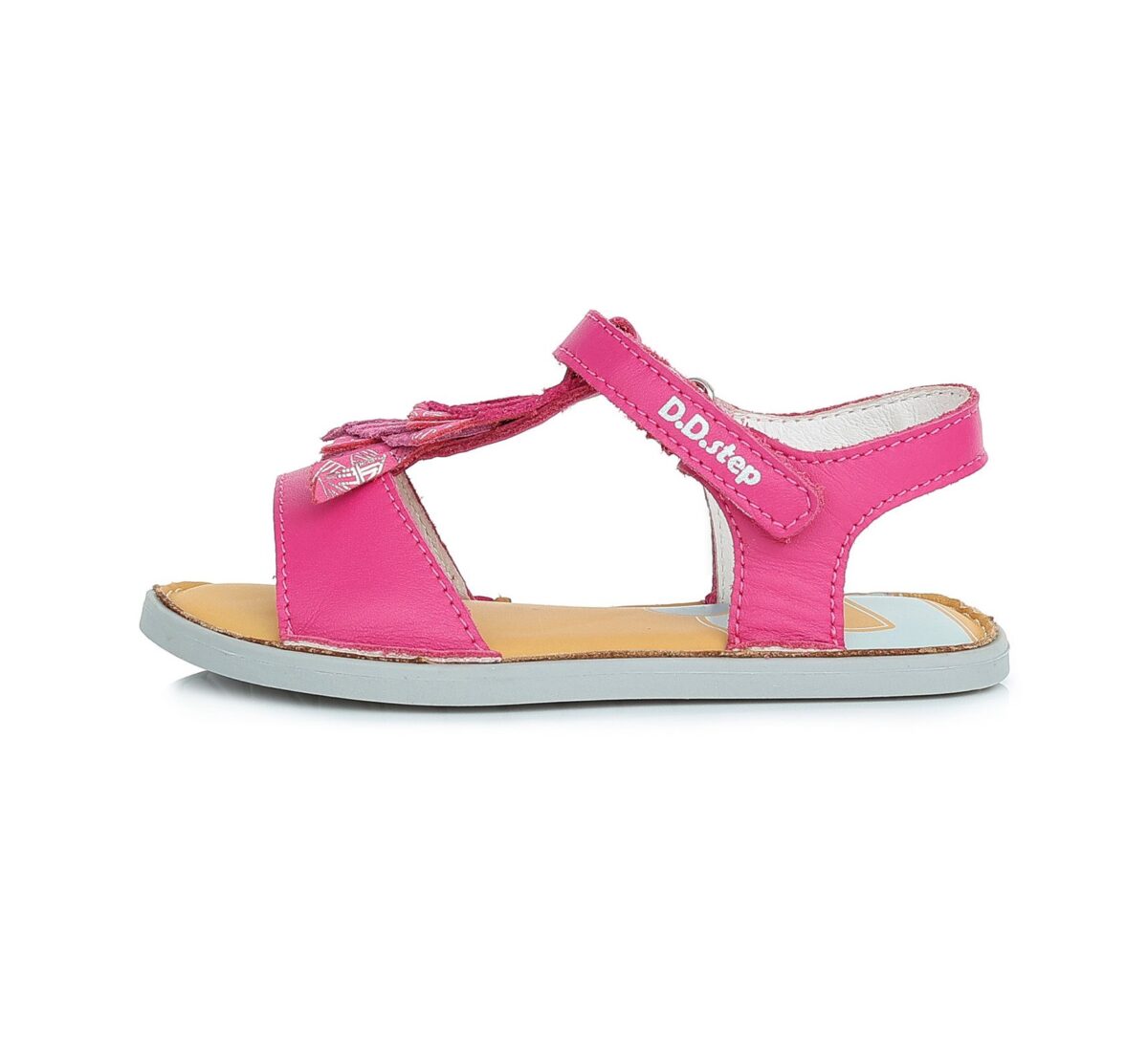 D.D.Step nahast lahtised sandaalid, Dark Pink D.D.Step - HellyK - Kvaliteetsed lasteriided, villariided, barefoot jalatsid
